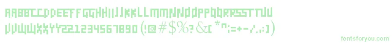 Daggerpix Font – Green Fonts on White Background