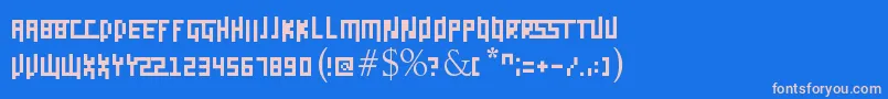 Шрифт Daggerpix – розовые шрифты на синем фоне