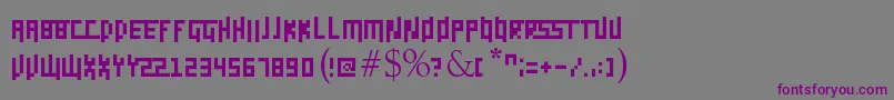 Шрифт Daggerpix – фиолетовые шрифты на сером фоне