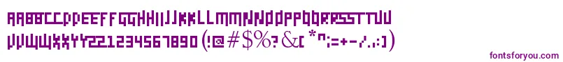 Daggerpix-Schriftart – Violette Schriften auf weißem Hintergrund