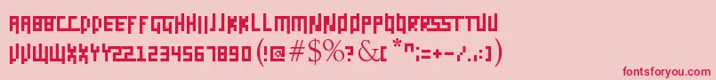 Daggerpix Font – Red Fonts on Pink Background