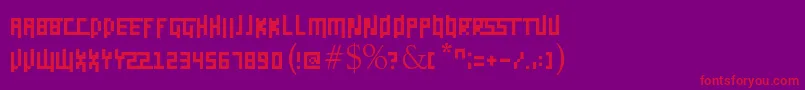 Daggerpix Font – Red Fonts on Purple Background