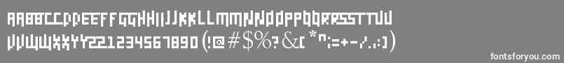 Daggerpix Font – White Fonts on Gray Background