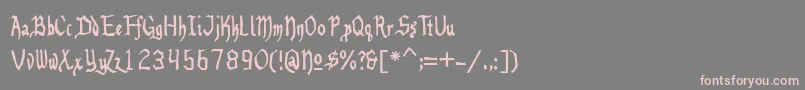 fuente Benegraphic – Fuentes Rosadas Sobre Fondo Gris