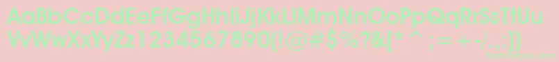 AvantGardeDemiBt Font – Green Fonts on Pink Background