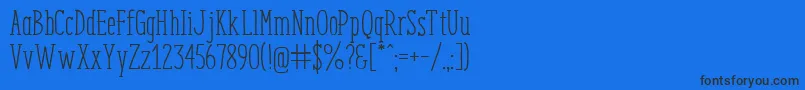 EnyoSlabRegular Font – Black Fonts on Blue Background
