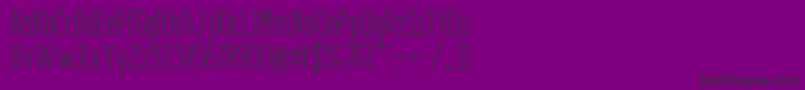 フォントEnyoSlabRegular – 紫の背景に黒い文字