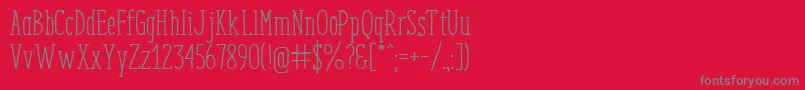 EnyoSlabRegular Font – Gray Fonts on Red Background