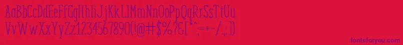 EnyoSlabRegular Font – Purple Fonts on Red Background