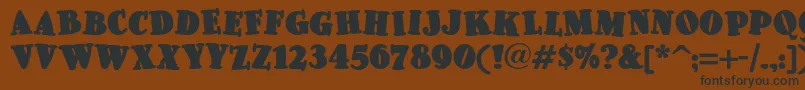 More about Pleasinglyplumpnf Font Pleasinglyplumpnf Font – Black Fonts on Brown Background