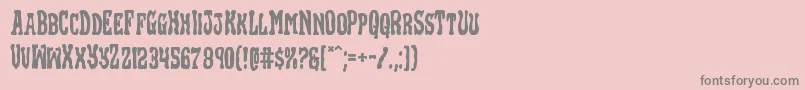 Шрифт Blackgunk – серые шрифты на розовом фоне