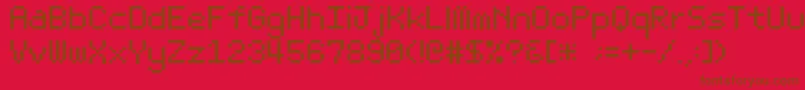 Bit Light10 Srb Font – Brown Fonts on Red Background