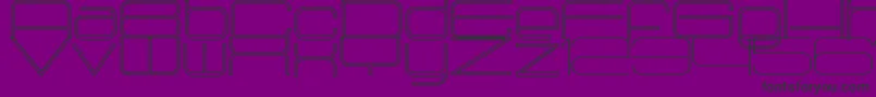 Radio1875Outlined Font – Black Fonts on Purple Background