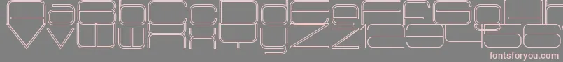 Radio1875Outlined Font – Pink Fonts on Gray Background