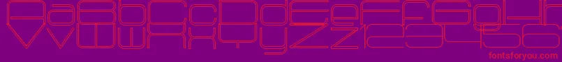 Radio1875Outlined Font – Red Fonts on Purple Background