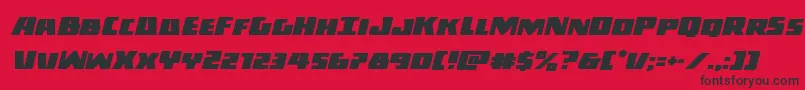 Darkallianceital Font – Black Fonts on Red Background