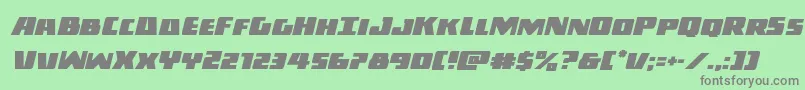 Darkallianceital Font – Gray Fonts on Green Background