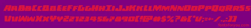 Darkallianceital Font – Red Fonts on Purple Background