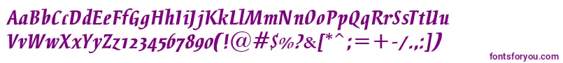 BreezeBold Font – Purple Fonts on White Background