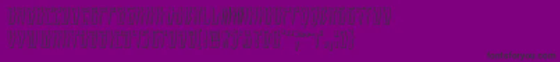 Swordtooth3D Font – Black Fonts on Purple Background