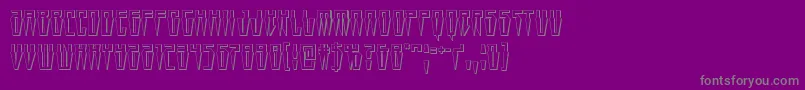 Swordtooth3D Font – Gray Fonts on Purple Background