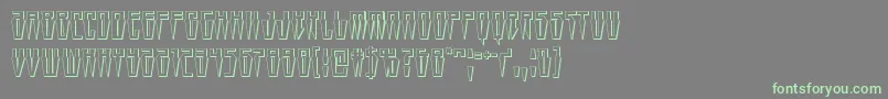 Swordtooth3D Font – Green Fonts on Gray Background