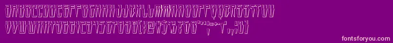 Swordtooth3D Font – Pink Fonts on Purple Background