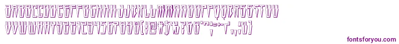 Подробнее о шрифте Swordtooth3D Шрифт Swordtooth3D – фиолетовые шрифты на белом фоне