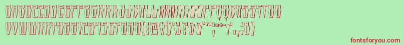 Swordtooth3D Font – Red Fonts on Green Background