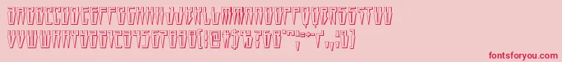 Swordtooth3D Font – Red Fonts on Pink Background