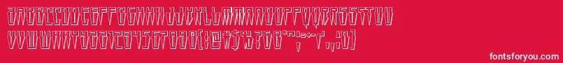 Swordtooth3D Font – White Fonts on Red Background