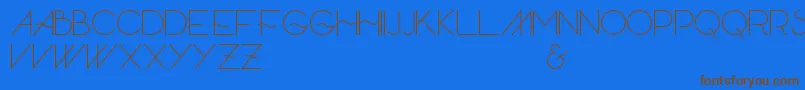 Skandar Font – Brown Fonts on Blue Background
