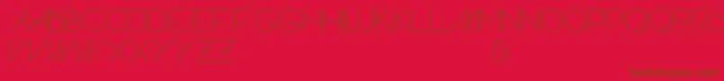 Skandar Font – Brown Fonts on Red Background