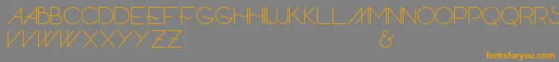 Skandar Font – Orange Fonts on Gray Background