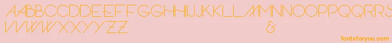 Skandar Font – Orange Fonts on Pink Background