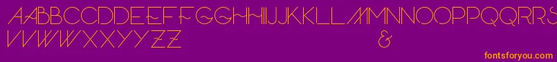 Skandar Font – Orange Fonts on Purple Background