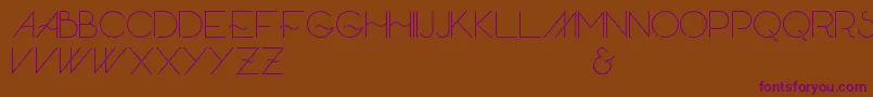 Skandar-Schriftart – Violette Schriften auf braunem Hintergrund