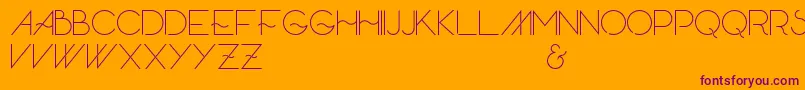 Skandar Font – Purple Fonts on Orange Background