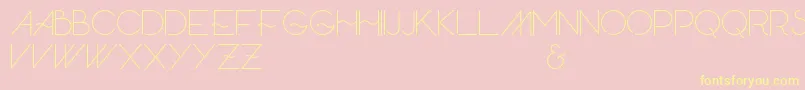 Skandar Font – Yellow Fonts on Pink Background