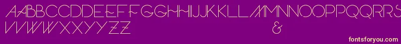 Skandar Font – Yellow Fonts on Purple Background