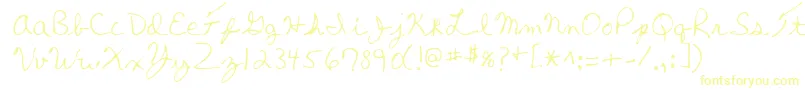 Шрифт ThomasRegular – жёлтые шрифты