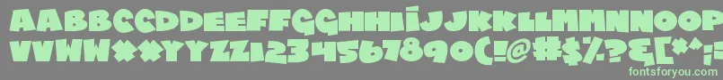 Chublings Font – Green Fonts on Gray Background