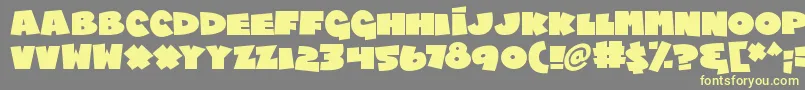 Chublings Font – Yellow Fonts on Gray Background