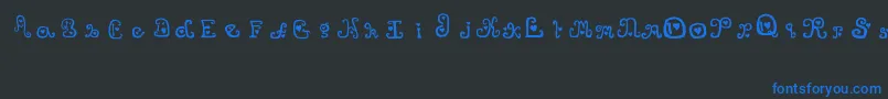 ThatsAmore Font – Blue Fonts on Black Background