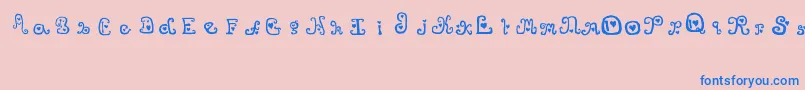 ThatsAmore Font – Blue Fonts on Pink Background