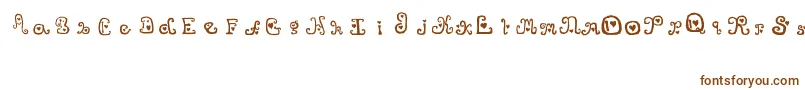 ThatsAmore-fontti – ruskeat fontit valkoisella taustalla
