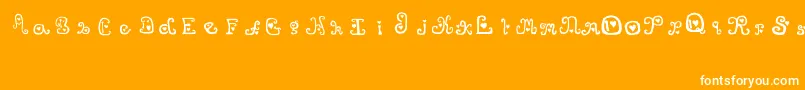 フォントThatsAmore – オレンジの背景に白い文字