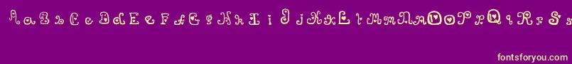ThatsAmore Font – Yellow Fonts on Purple Background