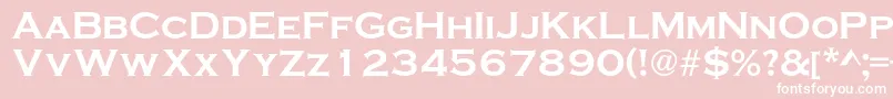 Saiba mais sobre a fonte VacansiaextendedcBold Fonte VacansiaextendedcBold – fontes brancas em um fundo rosa
