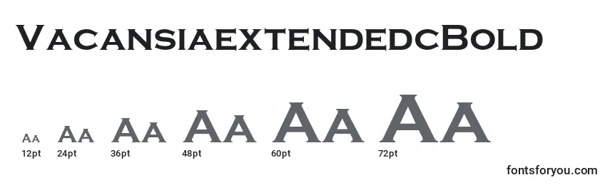 VacansiaextendedcBold Font Sizes